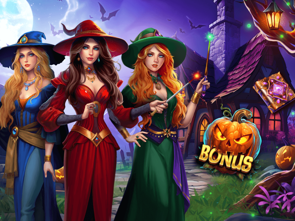 Атмосфера слот-игры 3 Lucky Witches