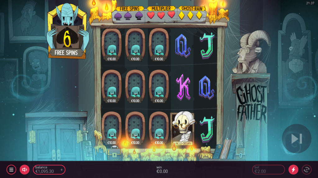 Features of the Ghost Father slot game