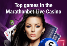 Top games in the Marathonbet Live Casino