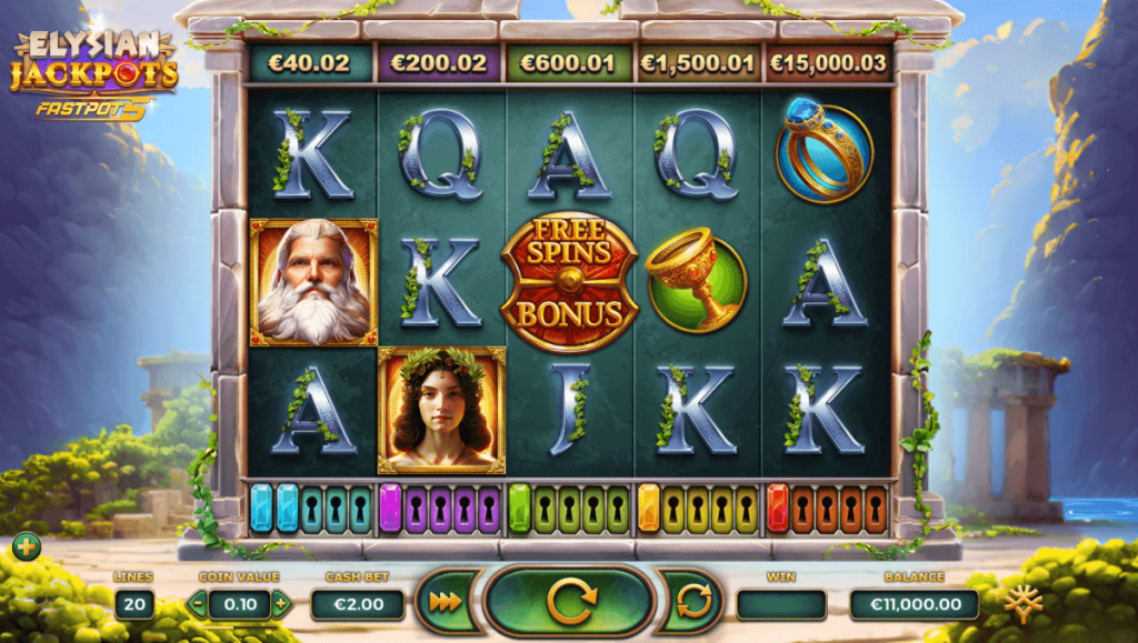 Elysian Jackpots slot game